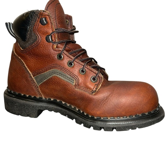 Red Wing 2226 Dyna-Force Mens Safety Toe Brown Leather Work Sport Boots Sz 6.5 - Picture 3 of 13